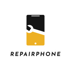 phone service logo design template