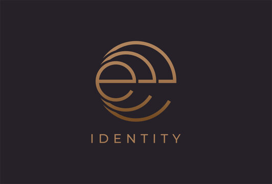Abstract initial letter EEE logo, usable for branding and business logos, Flat Logo Design Template, vector illustration