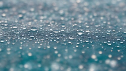 Close up rain drops, generative ai © Karol