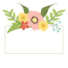 Fototapeta premium Floral Frame Illustration