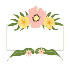 Floral Frame Illustration