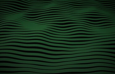 Illustration 3d renders the background of wavy lines in green color. perfect for wallpaper, wall decoration. desktop wallpaper.
