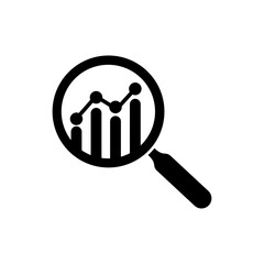 graph analysis business icon