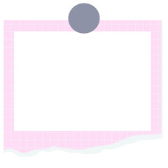 Photo frame with sticky notes illustrations