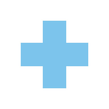 The plus symbol represents a medical nurse.