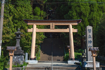 熊本 幣立神社 参道の鳥居