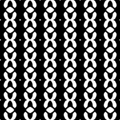  Background with abstract shapes. Black and white texture. Seamless monochrome repeating pattern  for decor, fabric, cloth. 