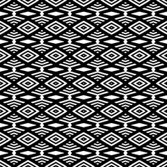  Background with abstract shapes. Black and white texture. Seamless monochrome repeating pattern  for decor, fabric, cloth. 