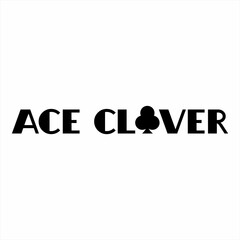 Ace clover logo design. logo type and vector logo.