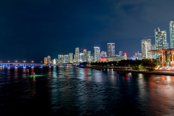 view of Miami city in Florida USA