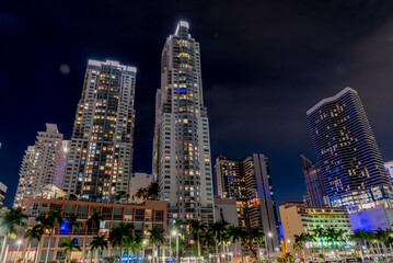 Fototapeta na wymiar view of Miami city in Florida USA