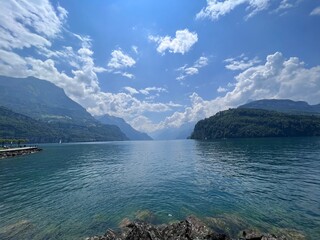 lake Lucerne and mountains 