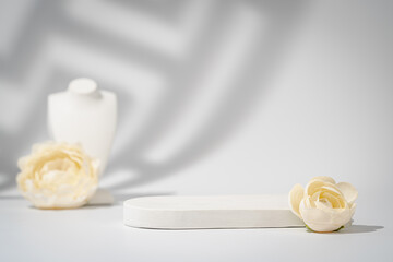 Geometric empty podium