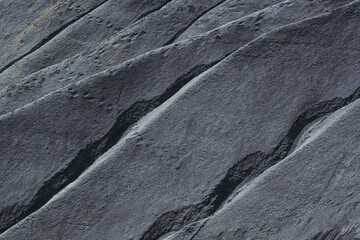 Arrière plan abstrait lignes et craquelures - Détail terrain de marnes rocailleuses
