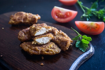 meat in a crispy crust