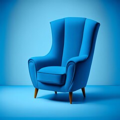 Single armchair in the room.AI generated