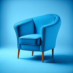Fototapeta premium Single armchair in the room.AI generated