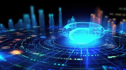 Unlocking Financial Insights: Business Data Graphs and Growth Financial Reports on a Futuristic Finance Background