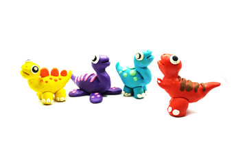 modeling clay, clay, dinosaur, animal, education, art, kid, white, colors, red, yellow, green, egg, tree, blue, purple