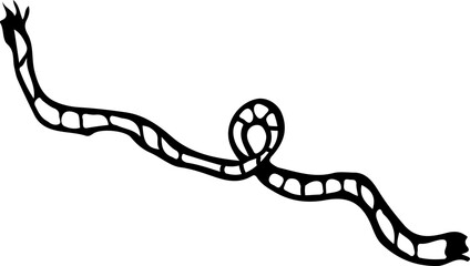 Rope in Doodle Style Vector illustration