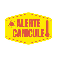 Symbole alerte canicule 