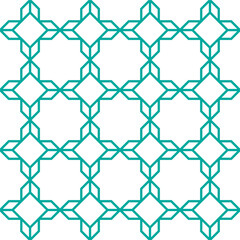 Seamless pattern with geometric Arabic styles
