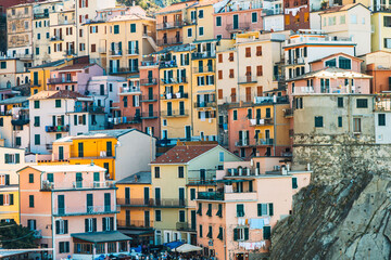 Manarola is one of the most beautiful and charming towns in the Cinque Terre, especially from this view of the colorful houses