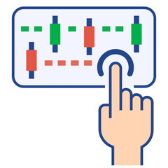 analytics flat style icon