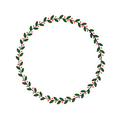 circle of flowers