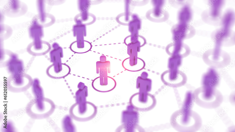 Aufkleber social web network background image