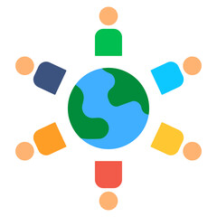 culture flat style icon