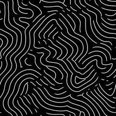 Abstrackt Black Minimalistic line art pattern
