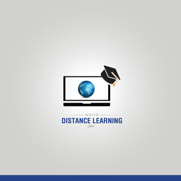 World Distance Learning Day. distance learning day creative. 