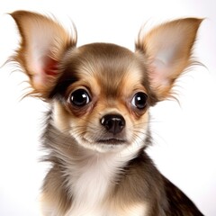 chihuahua puppy isolated on white