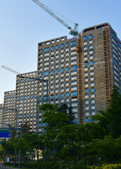 Obraz na płótnie Canvas Apartment in the new town of Incheon, South Korea