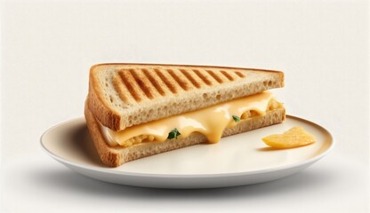 Toasted sandwich isolated
