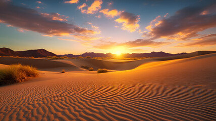 Fototapeta na wymiar Beautiful desert landscape. Generated AI