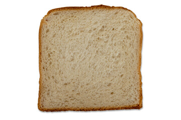 slice of white bread for sandwich isolated, transparent background, jpg