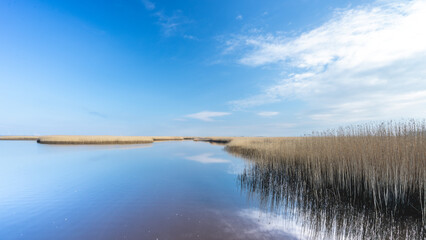 Beautiful landscape in the north of the Netherlands. Drieborg, Groningen.