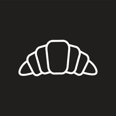 croissant icon simlpe design art eps 10