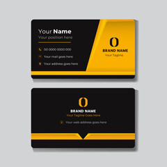 Unique and modern business card template design