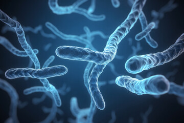 3d rendered illustration of a bacteria, ai generated