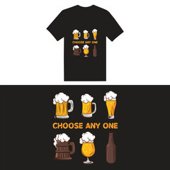 beer tshirt design template 