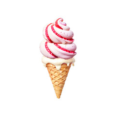 Ice cream cone isolated