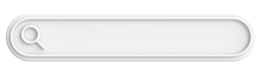 Obraz premium Search field. Search bar. 3D illustration.