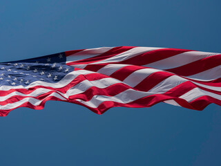 American Flag in the Wind 150