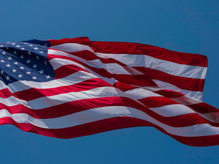 American Flag in the Wind 130
