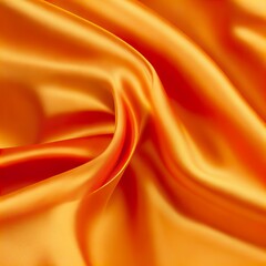 Fototapeta na wymiar 3D Wave Bright Golden Rust color Gradient Silk Fabric AI generated