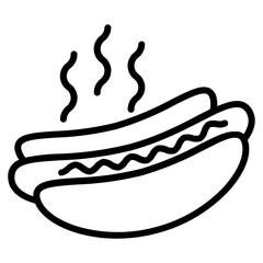 hot dog with ketchup