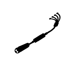 CAR Muffler icon silhouette design template vector